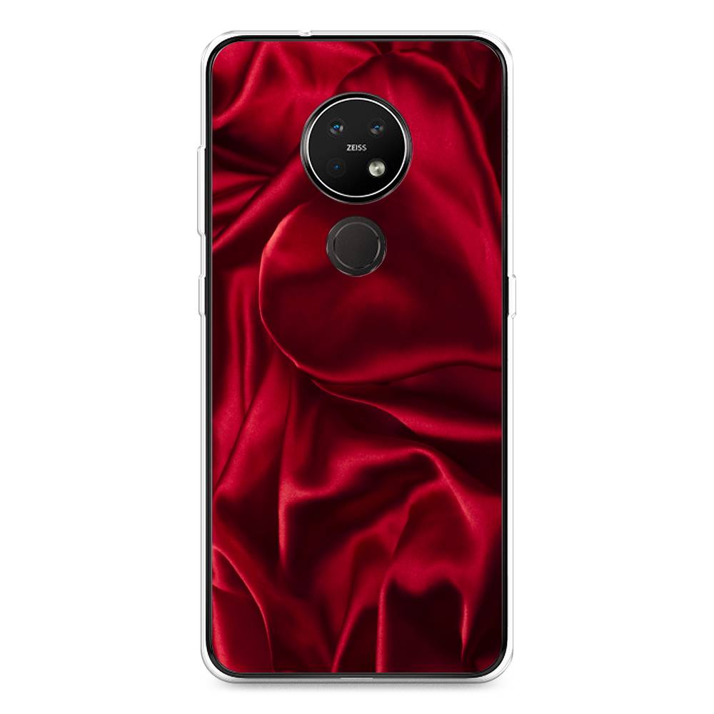 фото Чехол awog "текстура красный шелк" для nokia 7.2