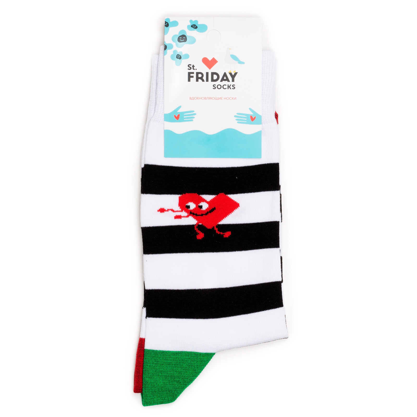 

Носки унисекс St. Friday Socks разноцветные, Разноцветный, StripesBlack