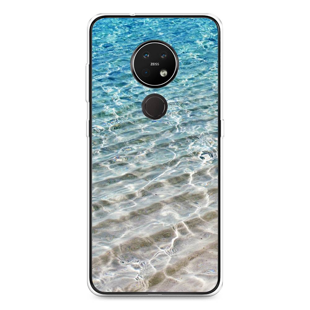 

Чехол Awog на Nokia 7.2 / Нокиа 7.2 "Волны 10", Голубой, 123150-4