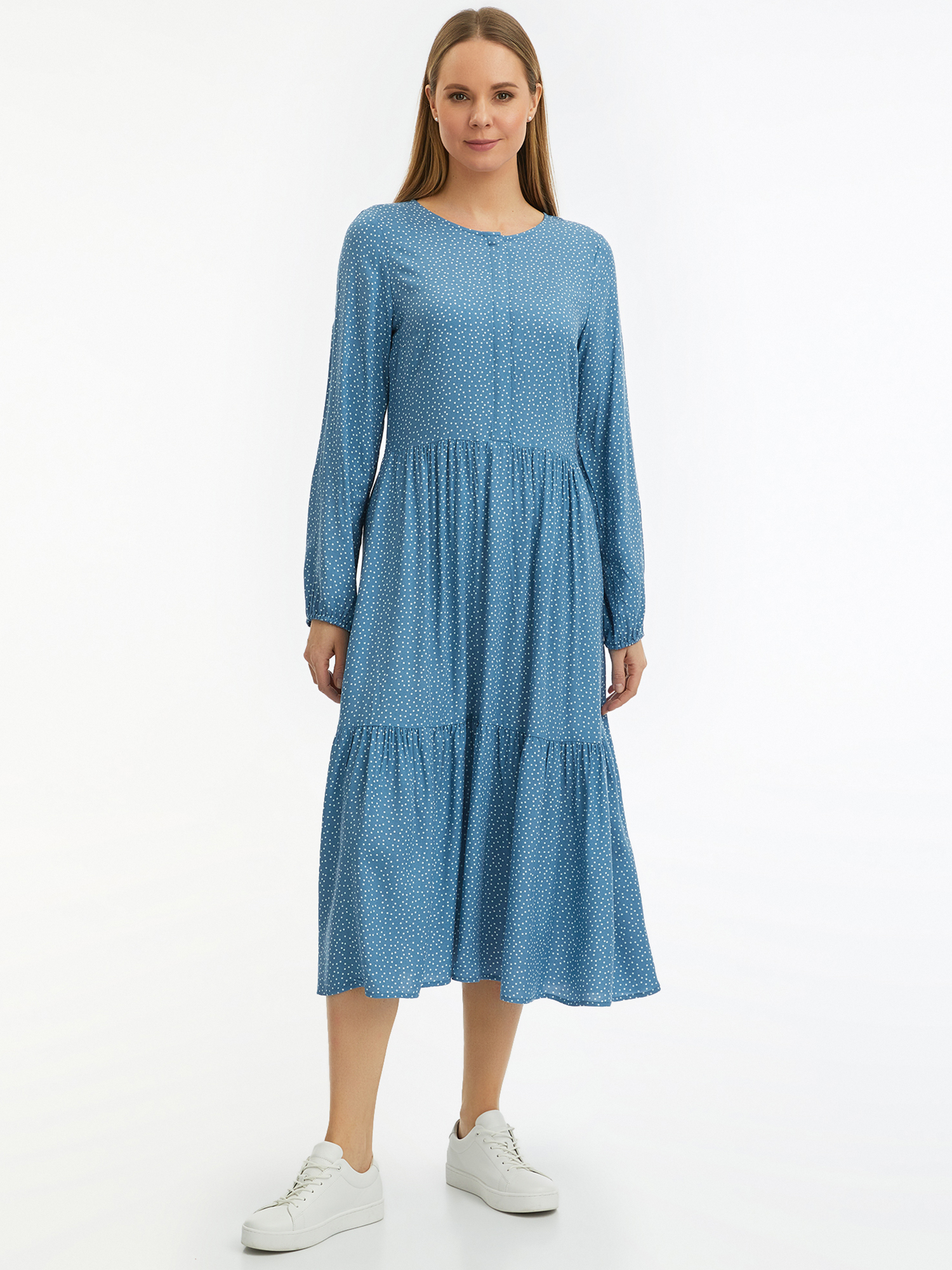 Платье женское oodji 11901165-1 синее 44