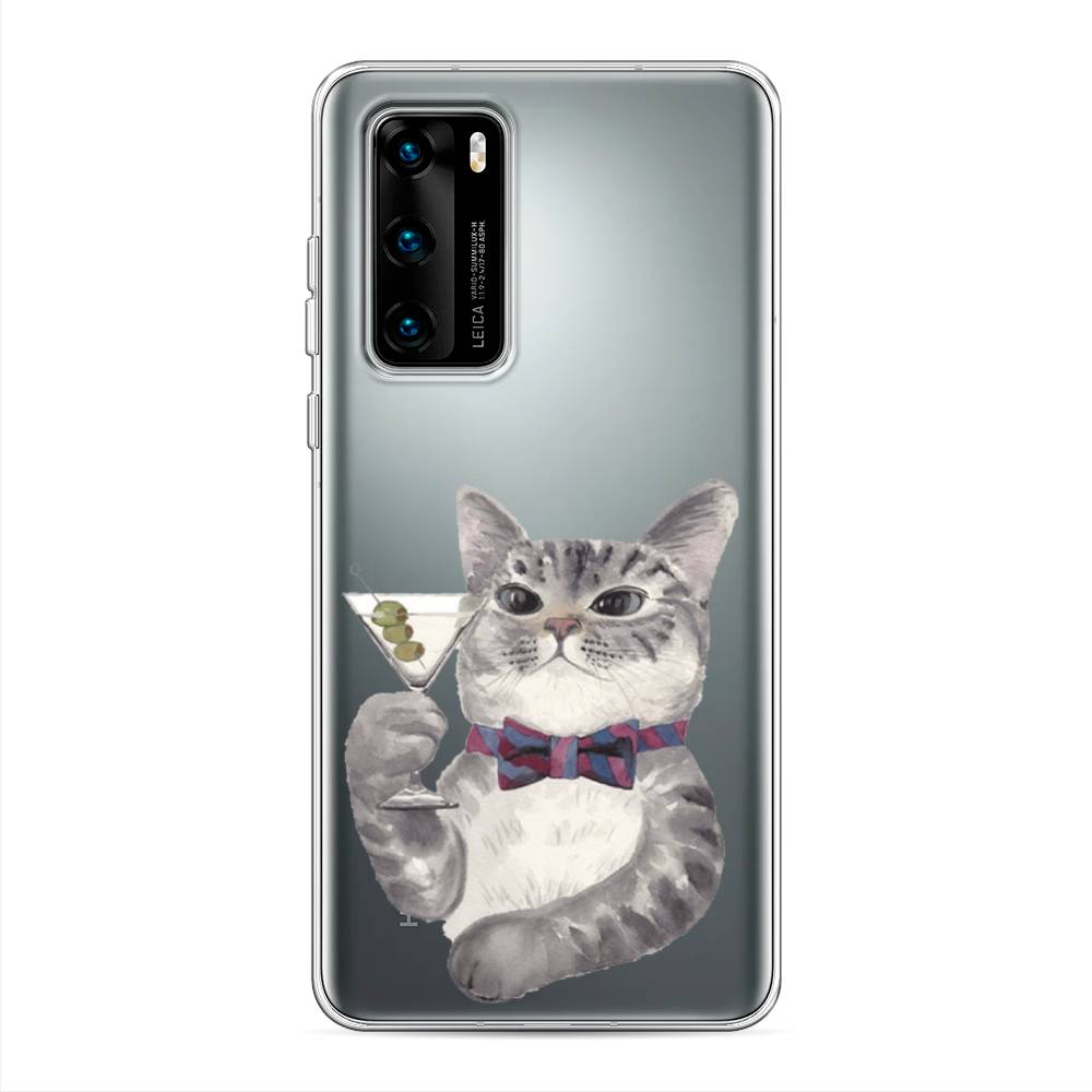 

Чехол Awog "Кот джентльмен" для Huawei P40