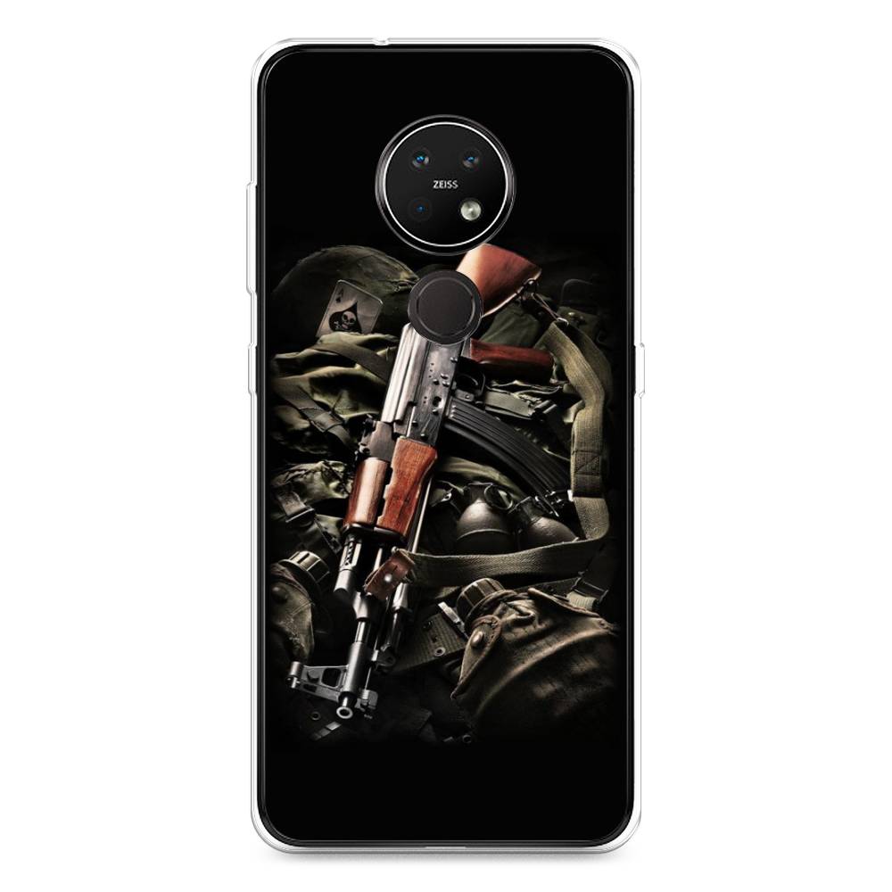 

Чехол Awog на Nokia 7.2 / Нокиа 7.2 "Автомат", Черный;коричневый;серый, 123150-5
