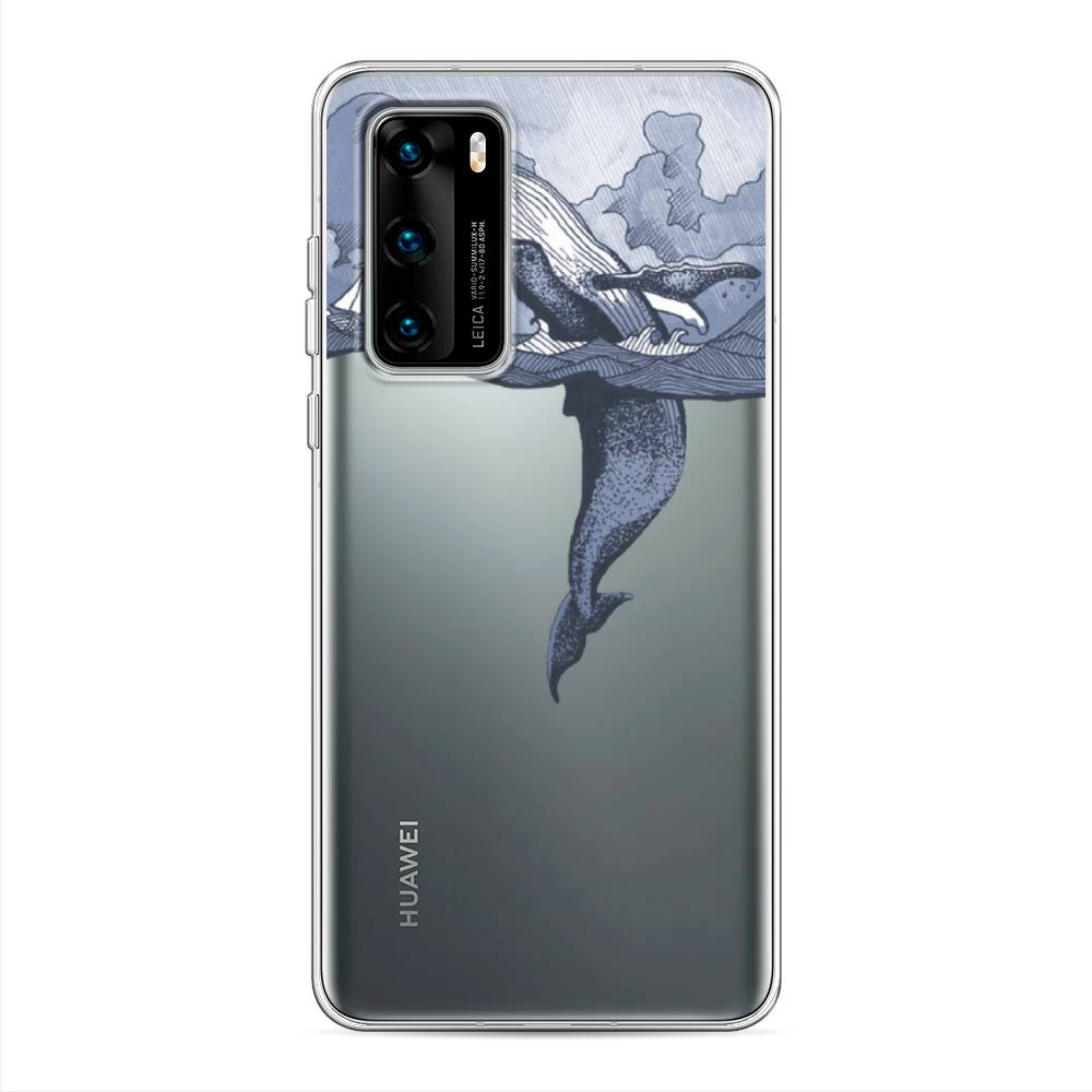 

Чехол Awog на Huawei P40 "Два измерения", Голубой;черный;прозрачный, 610850-7