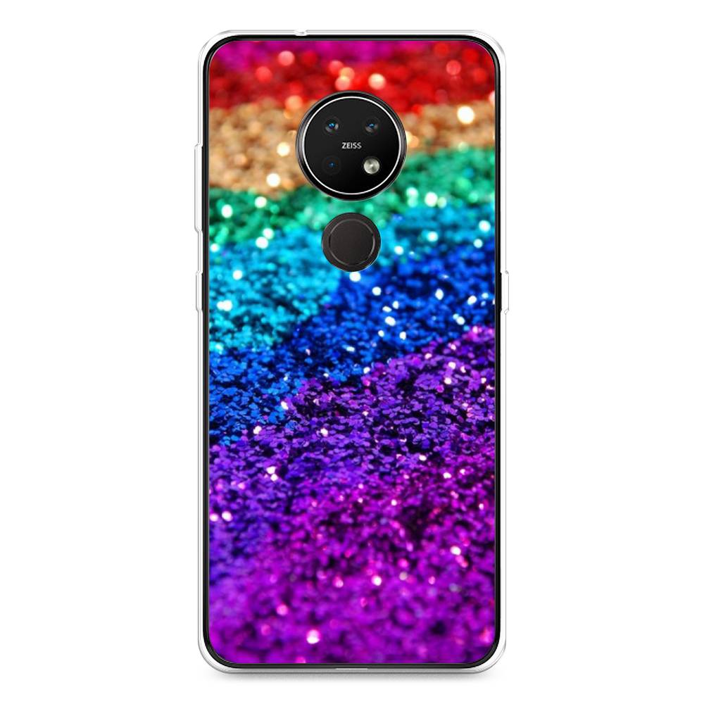 

Чехол Awog на Nokia 7.2 / Нокиа 7.2 "Блестящая радуга рисунок", Разноцветный, 123150-3