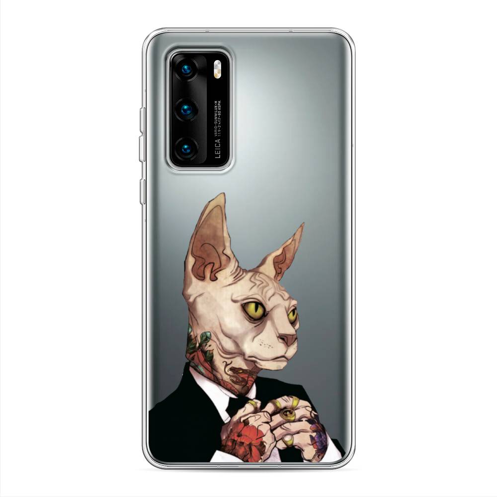 

Чехол Awog на Huawei P40 "Татуированный сфинкс", Бежевый;черный;красный, 610850-7