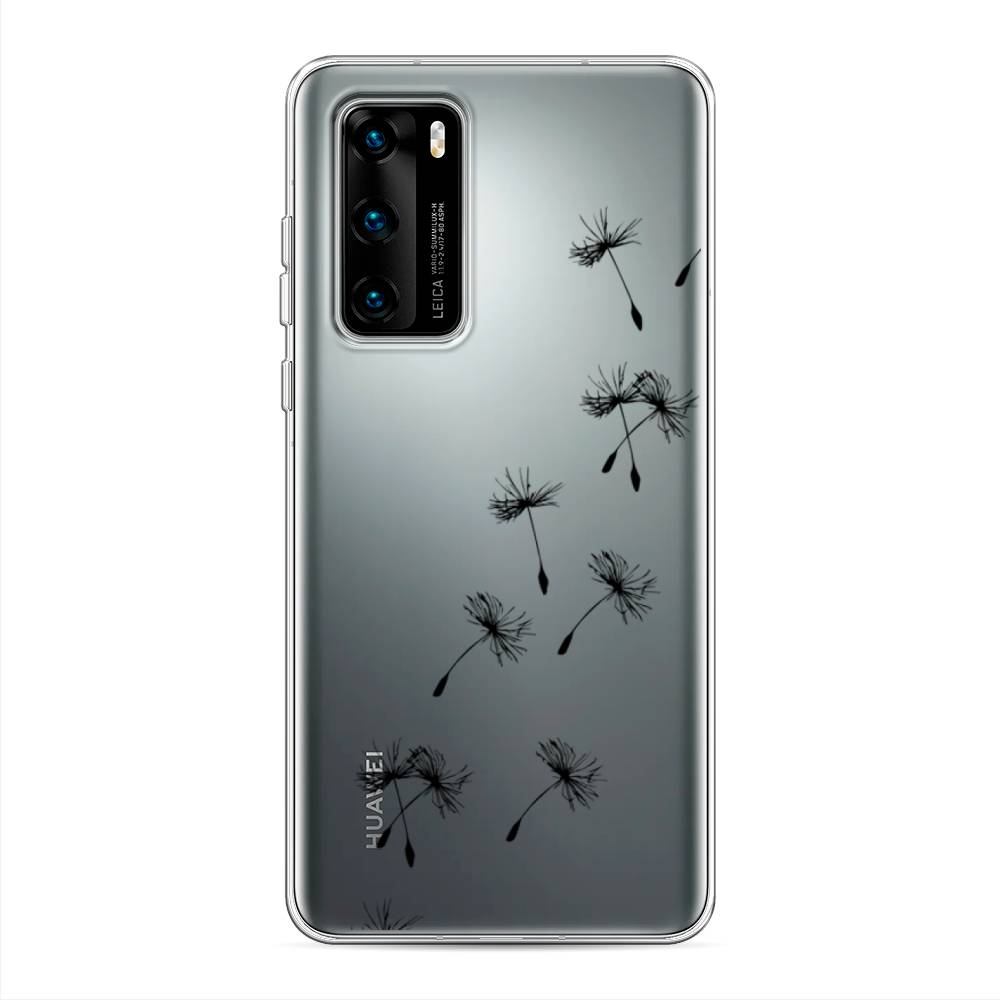 

Чехол Awog на Huawei P40 "Летящие одуванчики", Черный, 610850-8