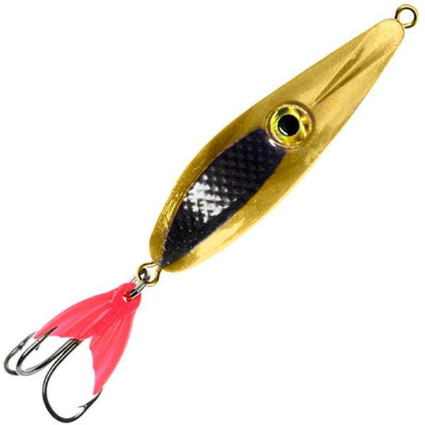 

Блесна AQUA ОКО 19,0g 02 (золото, красный и черный металлик), 2 шт., Золотистый;красный;черный, ОКО колебалка