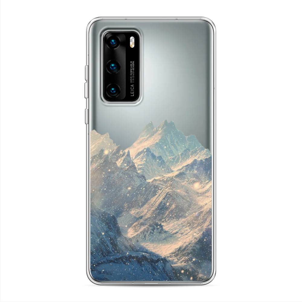 

Чехол Awog на Huawei P40 "Горы арт 2", Серый, 610850-10