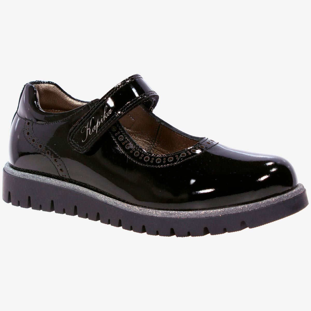 Туфли детские Kapika 22557т-1, цвет черный, размер 30 EU
