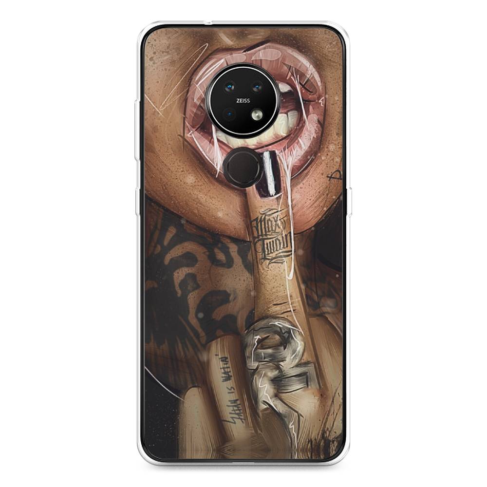 

Чехол Awog на Nokia 7.2 / Нокиа 7.2 "Девушка с татуировками", Бежевый;розовый;черный, 123150-9
