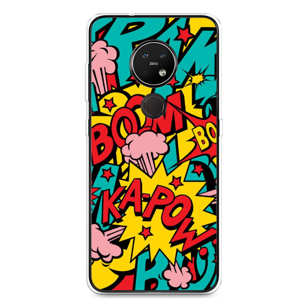 

Чехол Awog на Nokia 7.2 / Нокиа 7.2 "Постер pop art", Голубой;желтый;красный, 123150-9