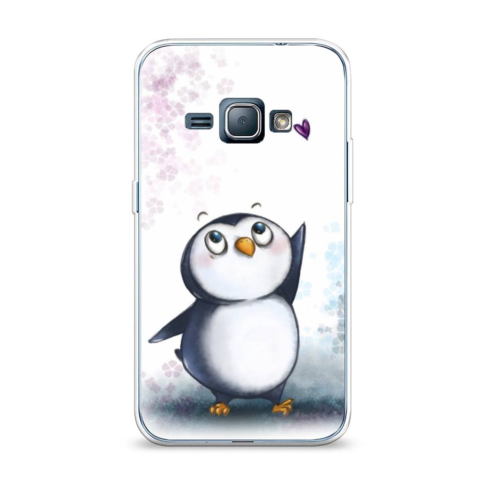 

Чехол Awog на Samsung Galaxy J1 2016 / Самсунг J1 2016 "Пингвин и сердечко", Белый, 22150-1