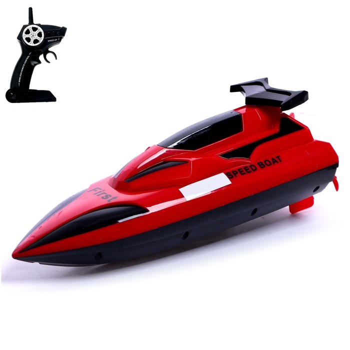 Катер радиоуправляемый Speed Boat, работает от аккумулятора, МИКС лодка катер msn toys speed boat на радиоуправлении с аккумулятором до 20 км ч jh kt5