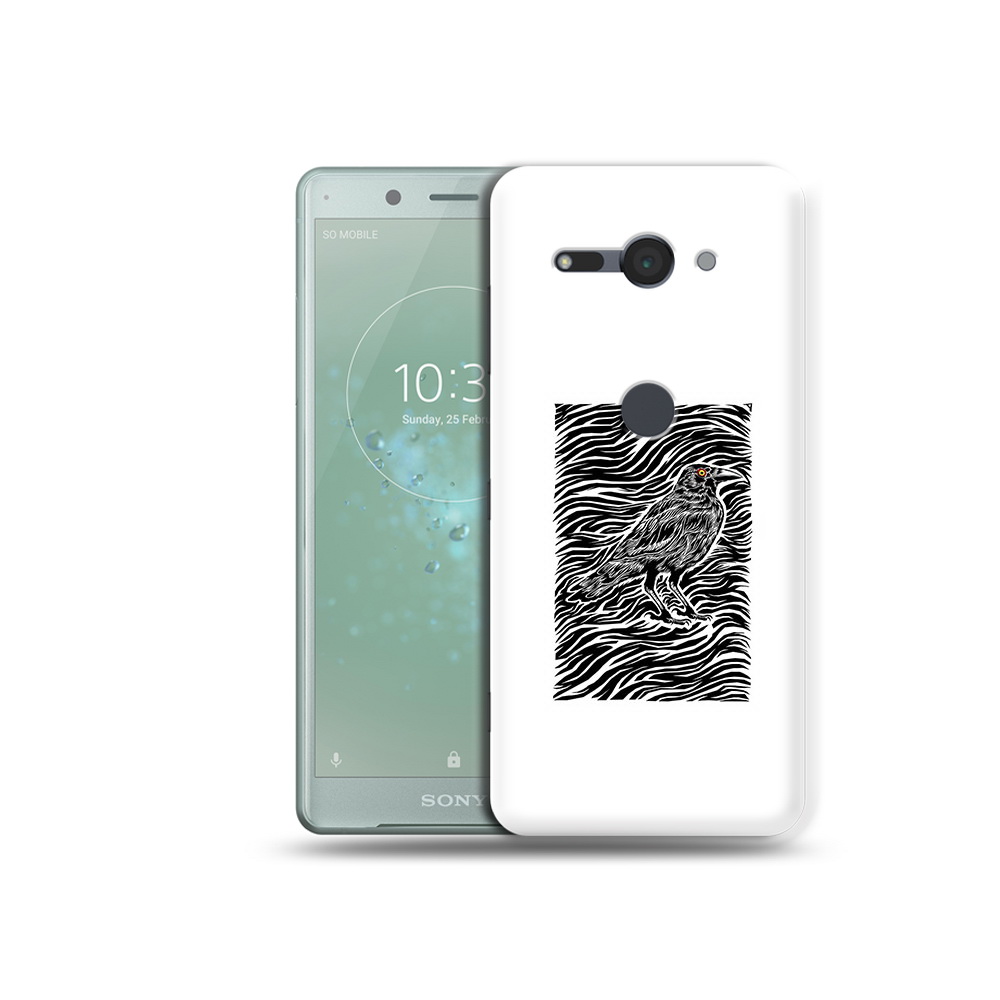 

Чехол MyPads Tocco для Sony Xperia XZ2 Compact ворон в абстракции, Прозрачный, Tocco