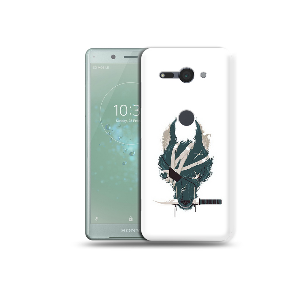 

Чехол MyPads Tocco для Sony Xperia XZ2 Compact волк-разбойник, Прозрачный, Tocco