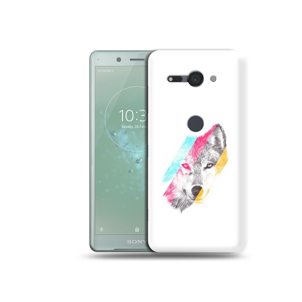 

Чехол MyPads Tocco для Sony Xperia XZ2 Compact волк градиент, Прозрачный, Tocco