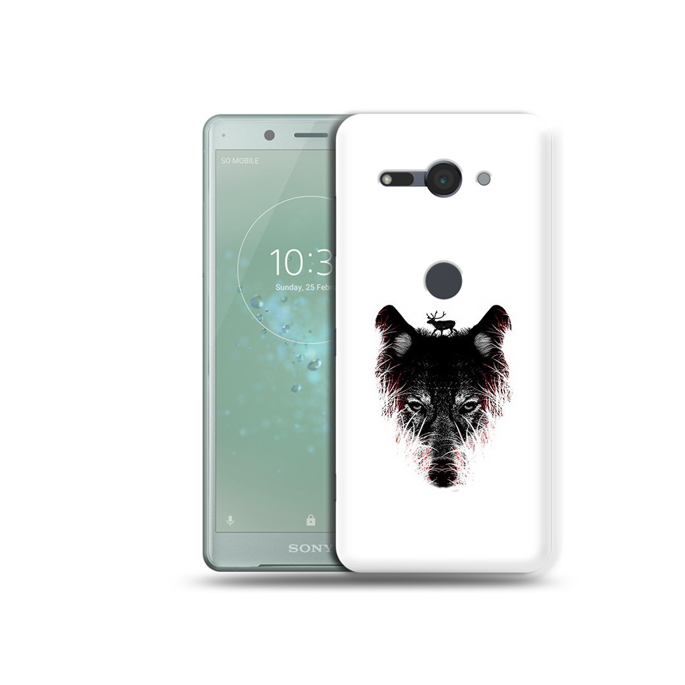 

Чехол MyPads Tocco для Sony Xperia XZ2 Compact волк в траве, Прозрачный, Tocco