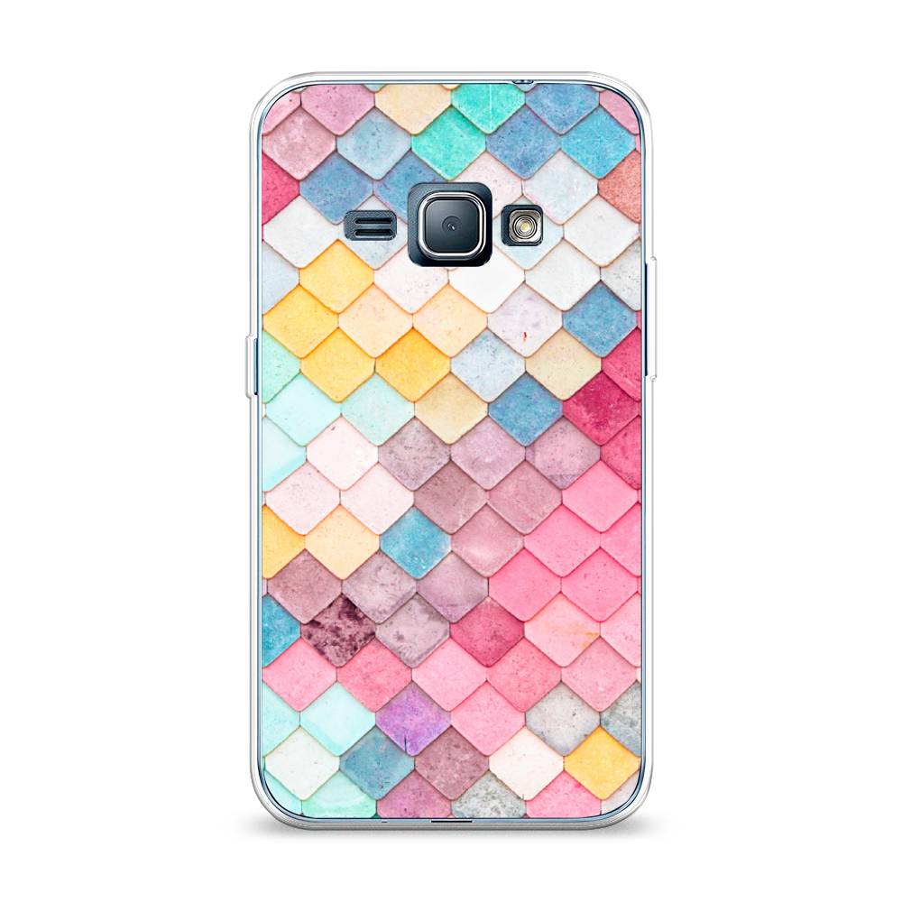 

Чехол Awog на Samsung Galaxy J1 2016 / Самсунг J1 2016 "Нежные ромбики", Красный, 22150-4