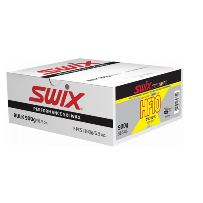

Парафин высокофтористый SWIX HF10X Yellow (0°С +10°С) 5х180 г., HF10X Yellow