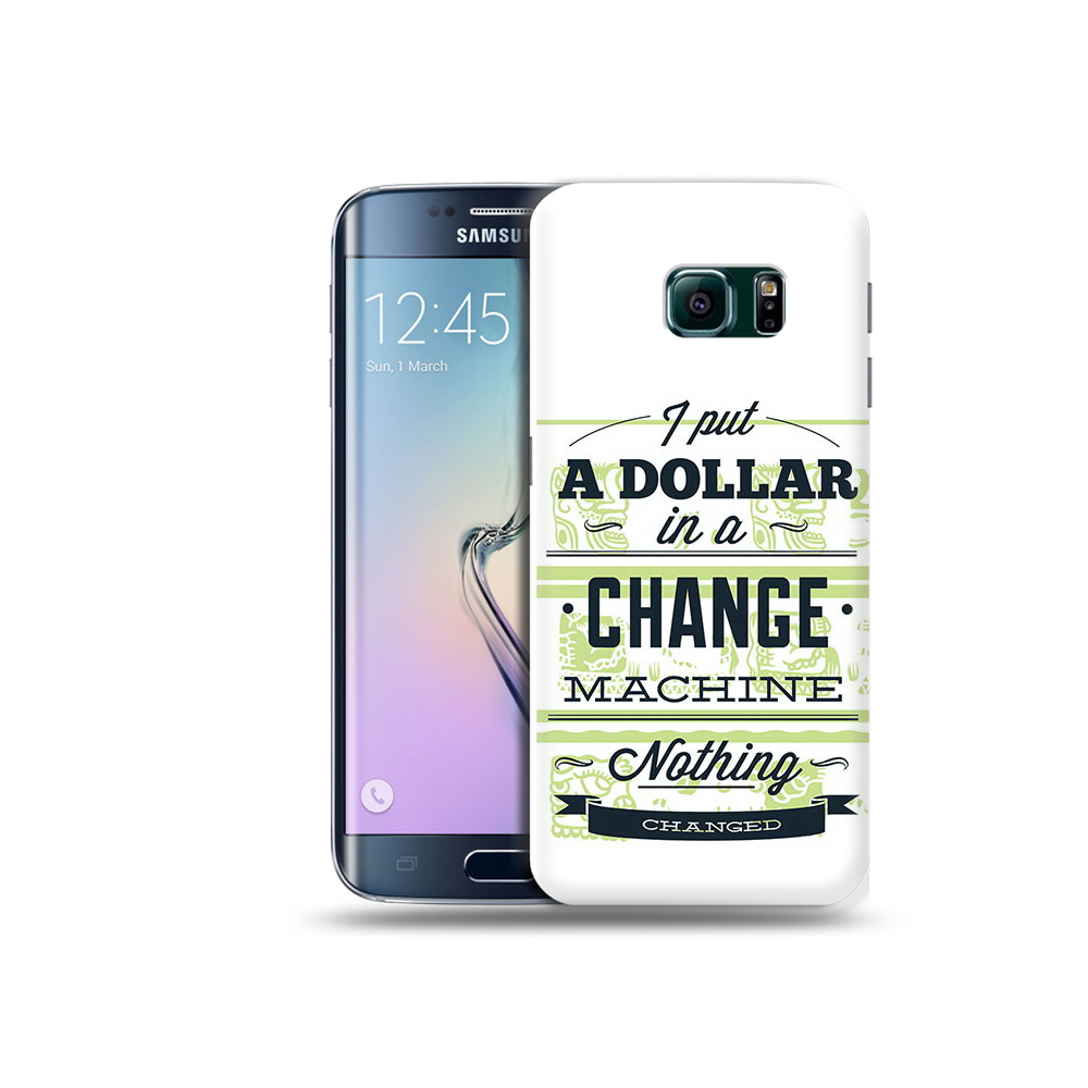 

Чехол MyPads Tocco для Samsung Galaxy S6 Edge доллар надпись, Прозрачный, Tocco