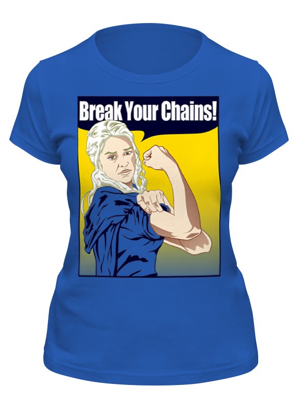 

Футболка женская Printio Khaleesi синий XL, Khaleesi