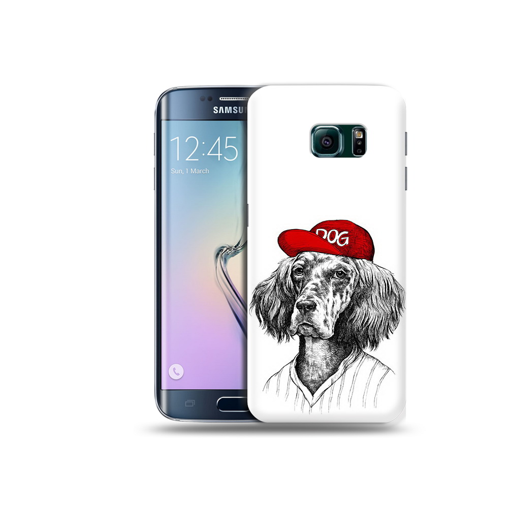 

Чехол MyPads Tocco для Samsung Galaxy S6 Edge дог, Прозрачный, Tocco