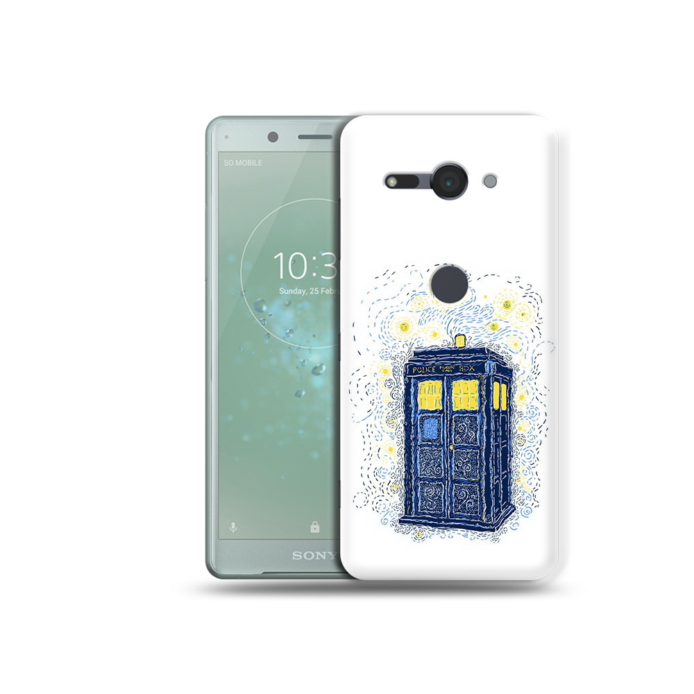 

Чехол MyPads Tocco для Sony Xperia XZ2 Compact будка рисунок, Прозрачный, Tocco