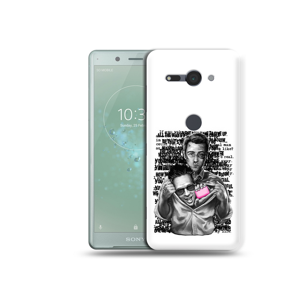 

Чехол MyPads Tocco для Sony Xperia XZ2 Compact бойцовский клуб, Прозрачный, Tocco
