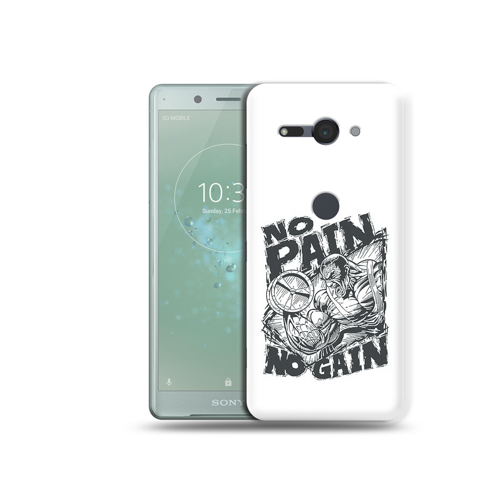 

Чехол MyPads Tocco для Sony Xperia XZ2 Compact бодибилдинг тяжелая работа, Прозрачный, Tocco