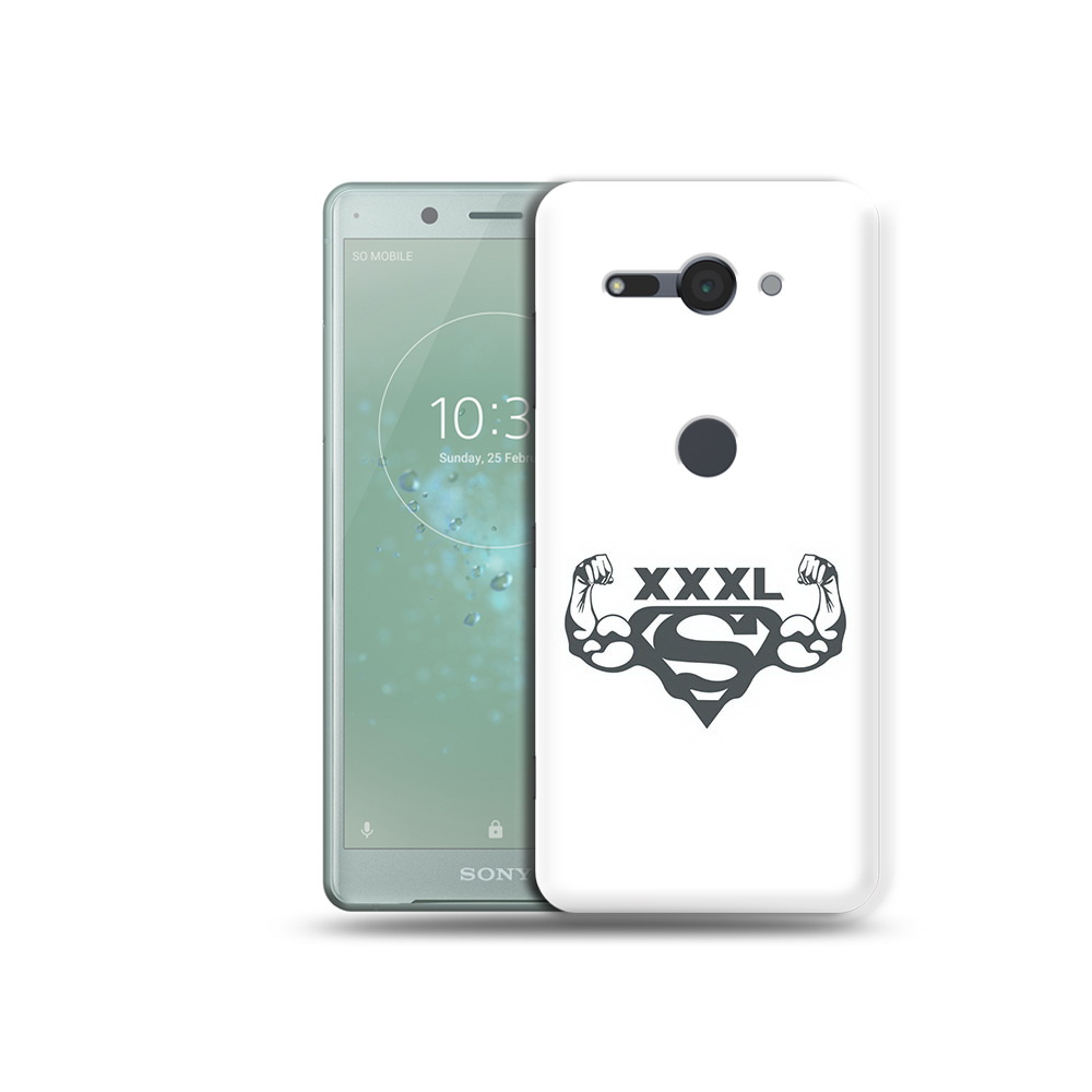 

Чехол MyPads Tocco для Sony Xperia XZ2 Compact бодибилдинг супермен, Прозрачный, Tocco
