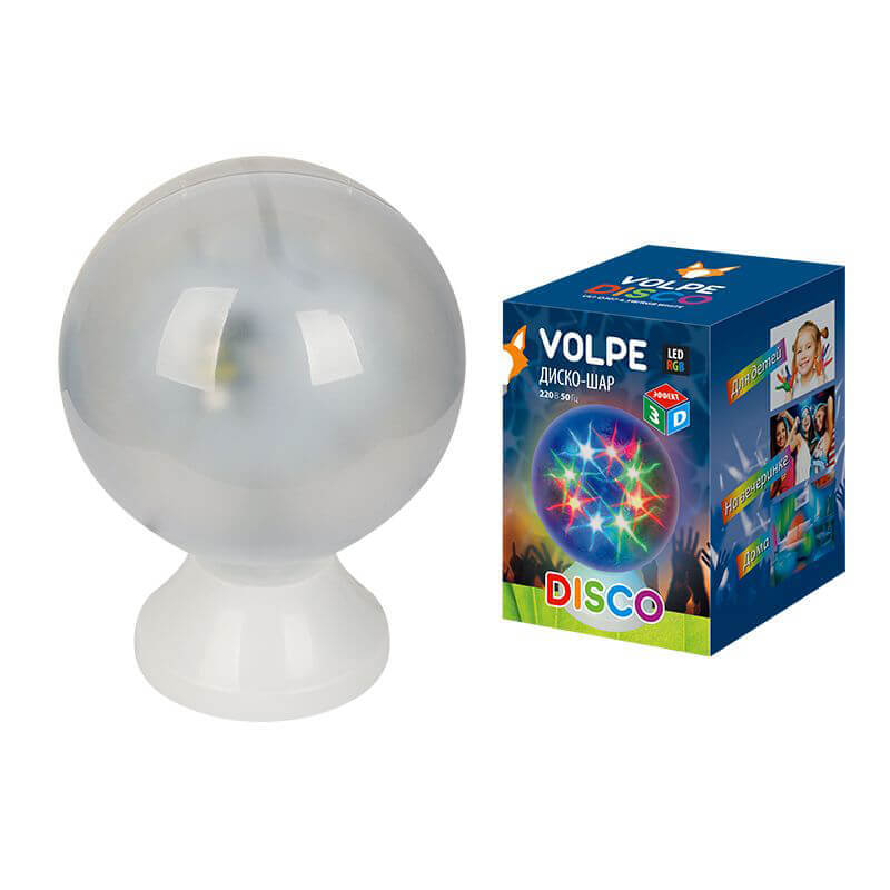 

Диско шар Uniel ul-000015 Звезды 3D LED серый