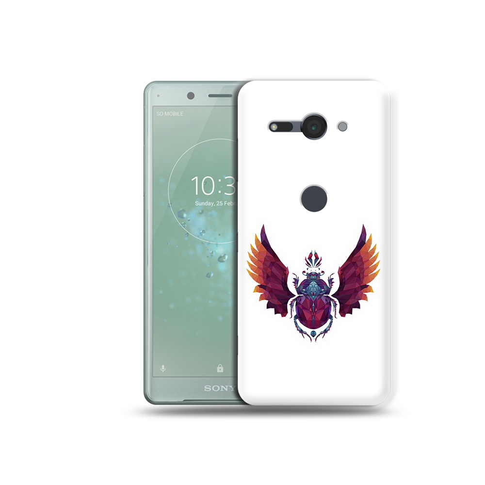 

Чехол MyPads Tocco для Sony Xperia XZ2 Compact алмазный скоробей, Прозрачный, Tocco