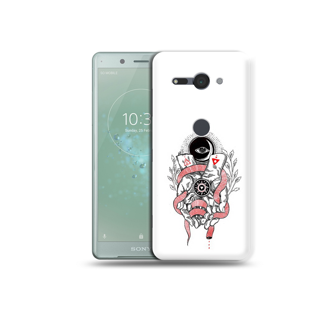 

Чехол MyPads Tocco для Sony Xperia XZ2 Compact абстрация связанные руки, Прозрачный, Tocco