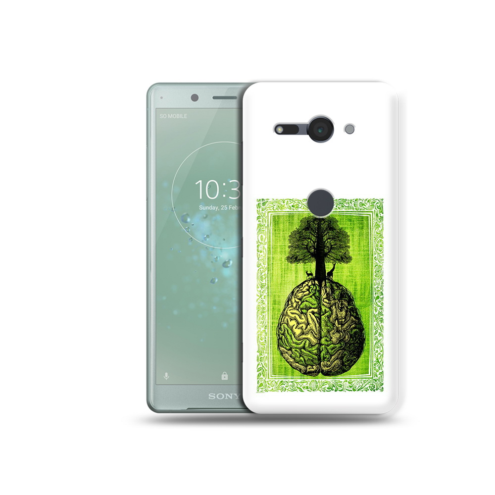 

Чехол MyPads Tocco для Sony Xperia XZ2 Compact абстракция здоровый мозг, Прозрачный, Tocco