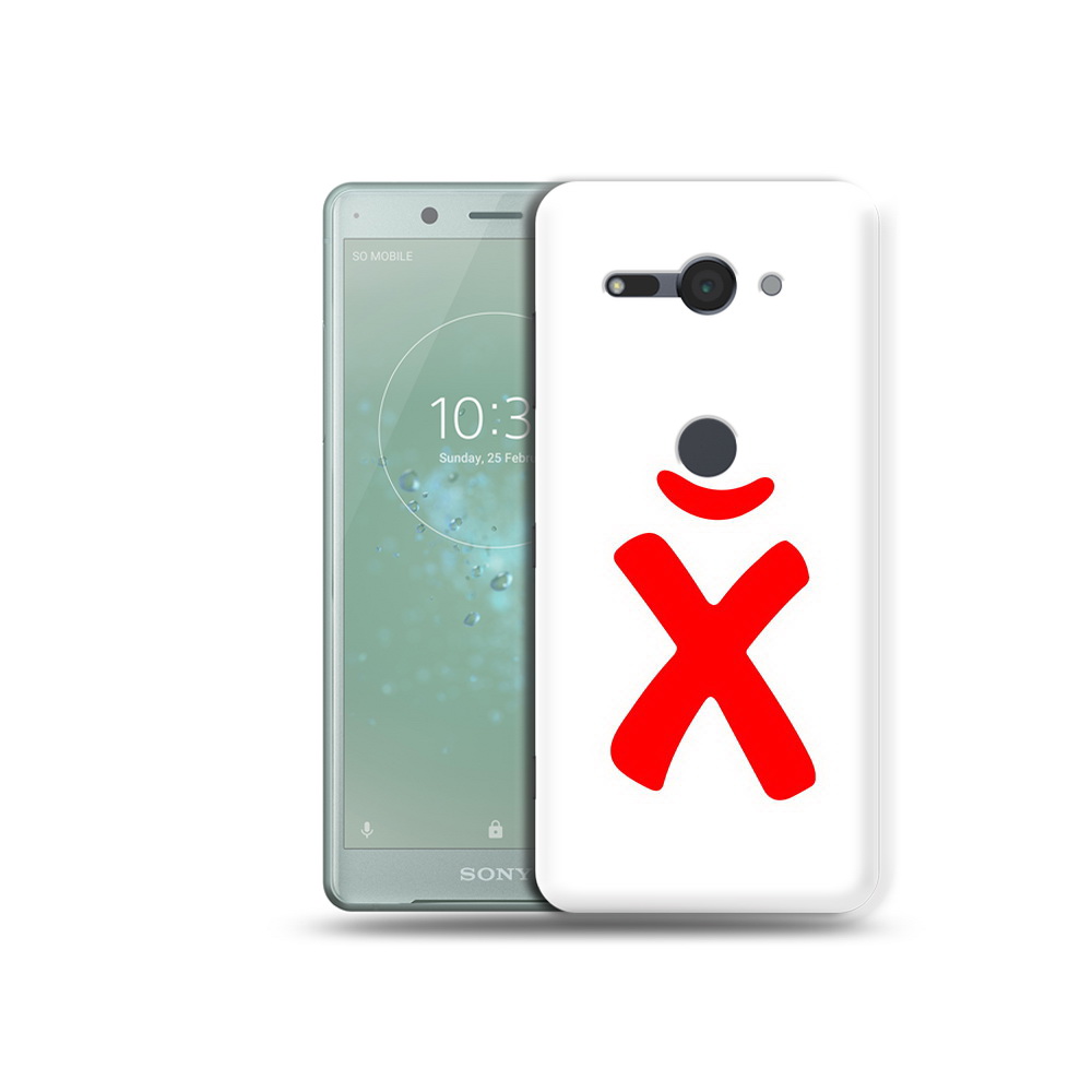 

Чехол MyPads Tocco для Sony Xperia XZ2 Compact абстракция буква х, Прозрачный, Tocco