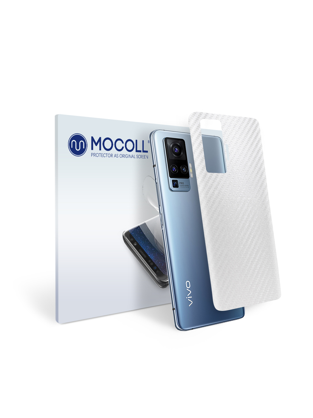 

Пленка защитная MOCOLL для задней панели VIVO Y93 карбон прозрачный