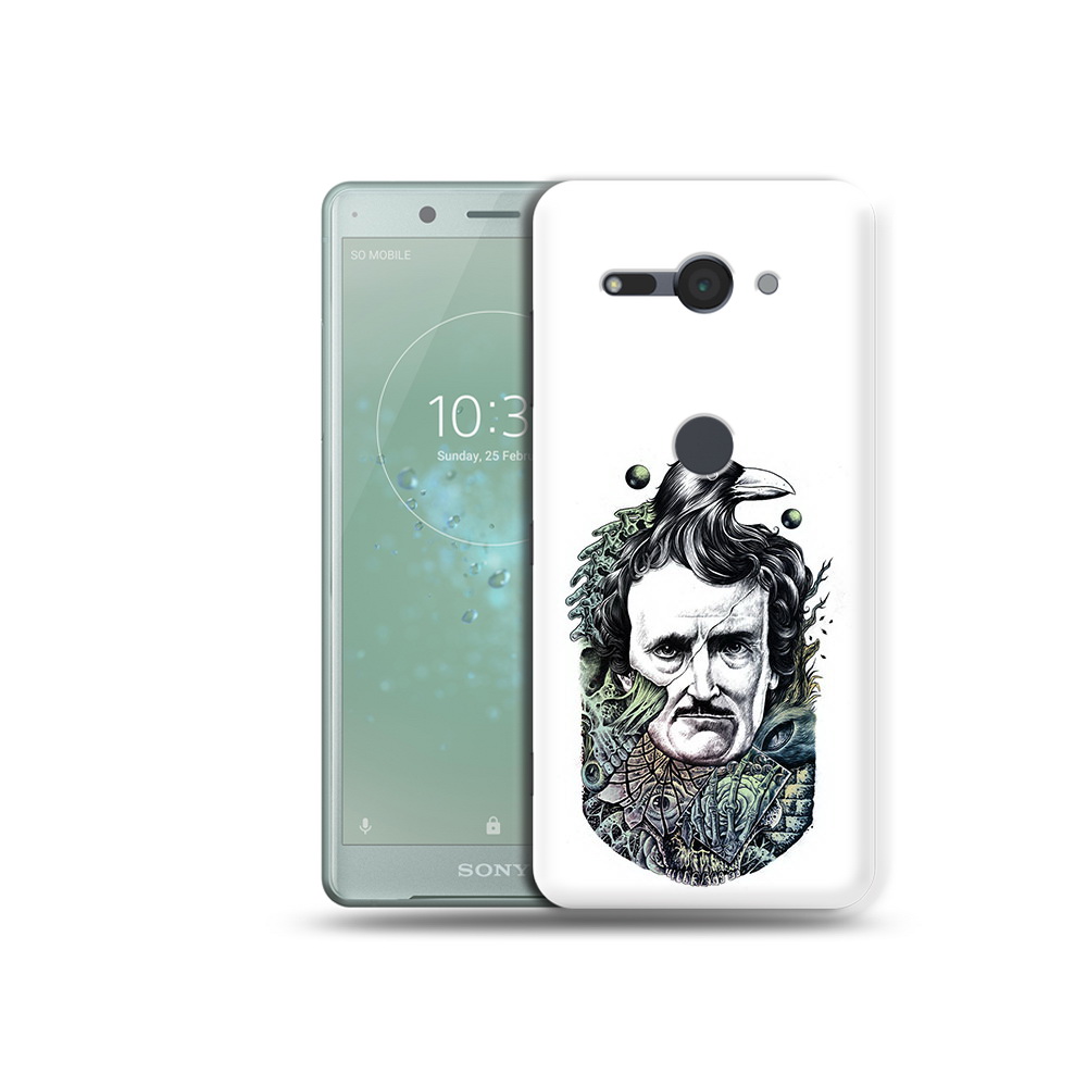 

Чехол MyPads Tocco для Sony Xperia XZ2 Compact Эдгар Аллан с вороном, Прозрачный, Tocco