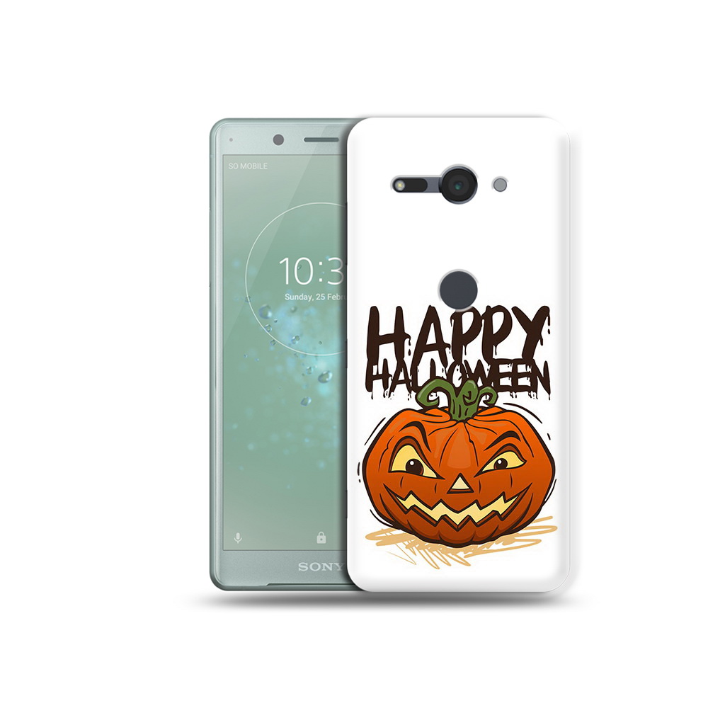 

Чехол MyPads Tocco для Sony Xperia XZ2 Compact Хэллоуин счастливый, Прозрачный, Tocco