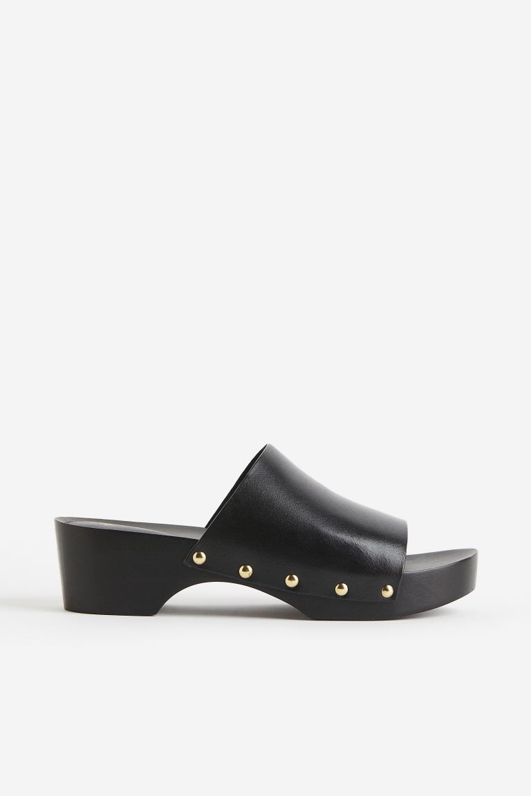 

Мюли женские H&M 1136898 черные 39 EU (доставка из-за рубежа), 1136898