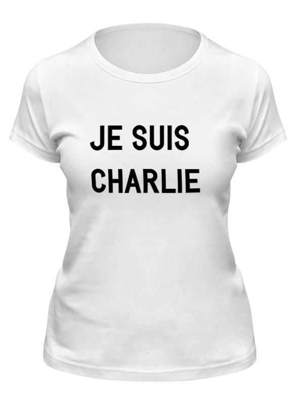 

Футболка женская Printio Je suis charlie белая M, Белый, Je suis charlie