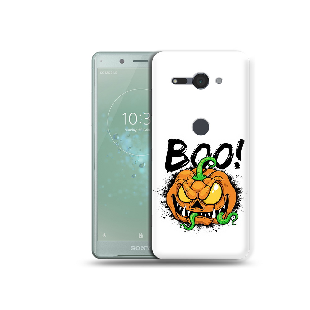 

Чехол MyPads Tocco для Sony Xperia XZ2 Compact Хэллоуин бу, Прозрачный, Tocco