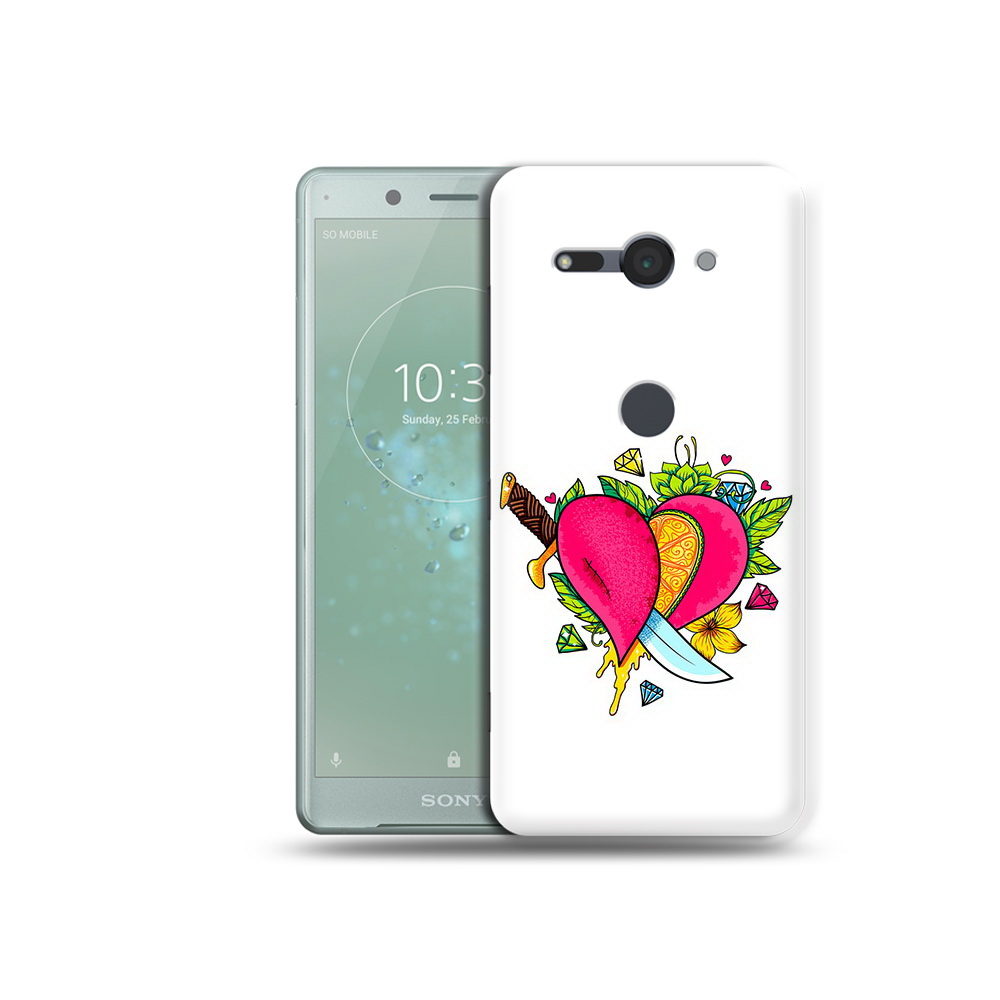 

Чехол MyPads Tocco для Sony Xperia XZ2 Compact Фруктовое сердце, Прозрачный, Tocco