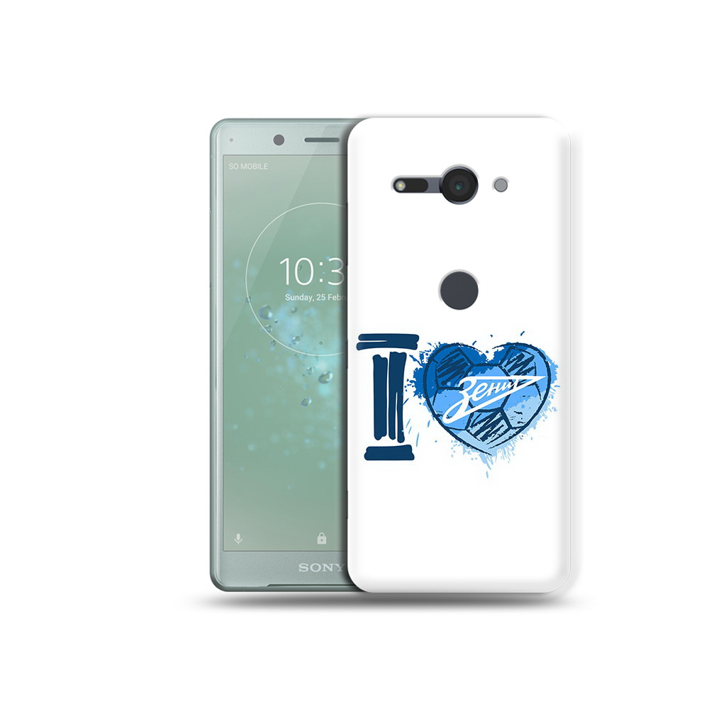 

Чехол MyPads Tocco для Sony Xperia XZ2 Compact ФК я люблю зенит, Прозрачный, Tocco