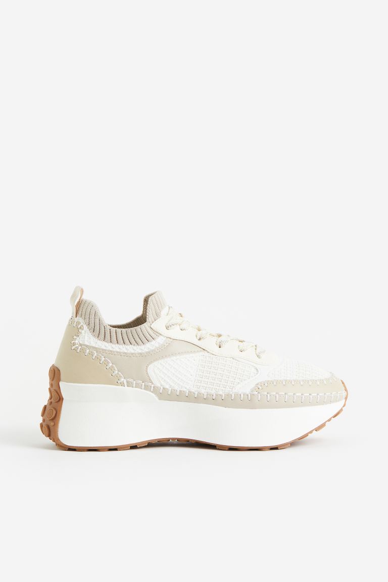 

Кроссовки женские H&M 1136323 бежевые 35 RU (доставка из-за рубежа), 1136323