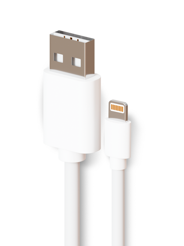 Кабель mini-Jack 2.5mm-USB Miuko USB - 8 pin 1 м белый