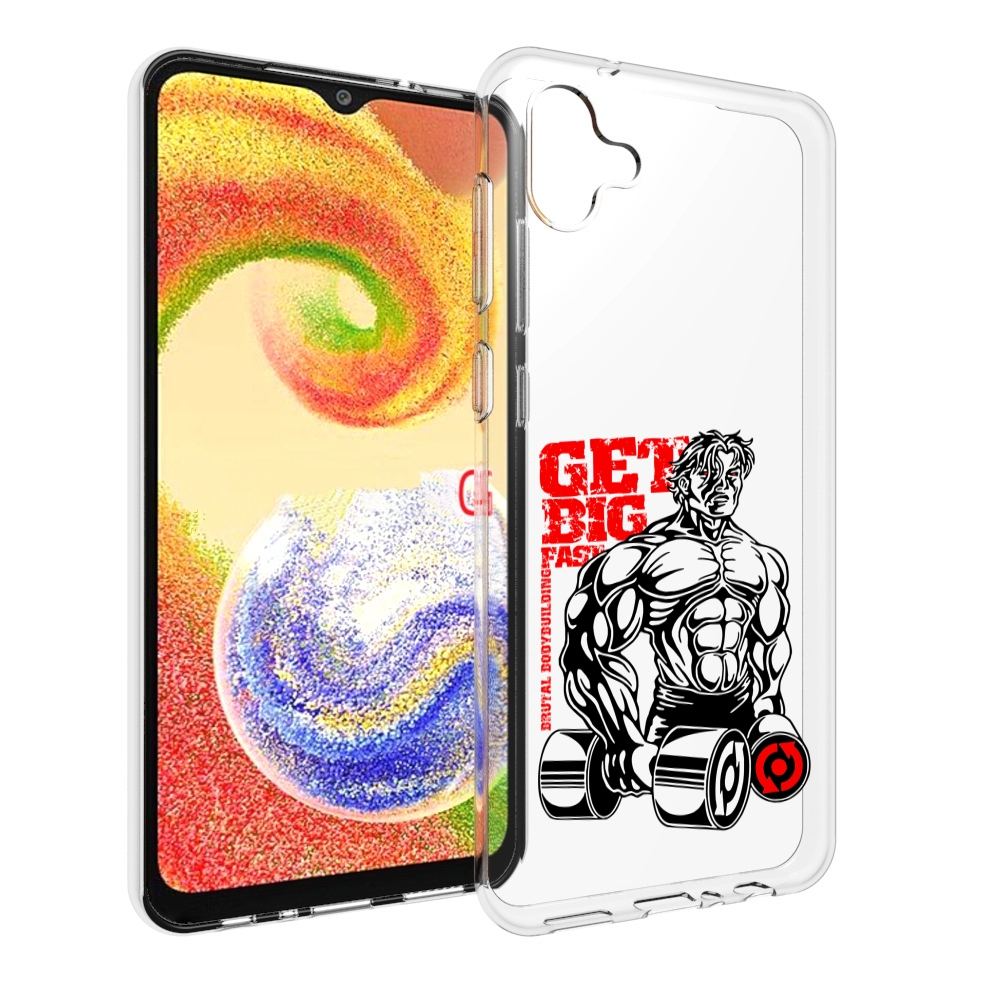 

Чехол MyPads накаченное тело для Samsung Galaxy A04, Прозрачный, Tocco