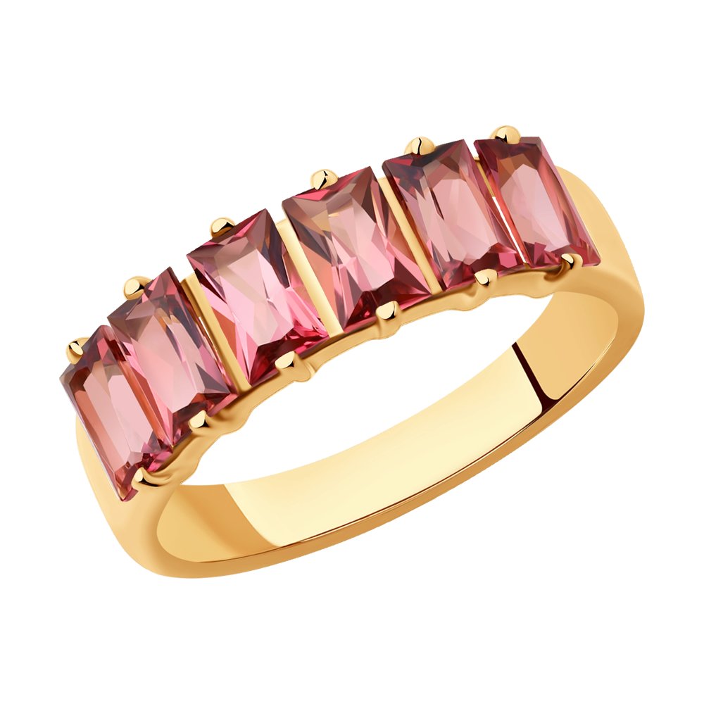 

Кольцо из золота р. 17,5 SOKOLOV Diamonds 6014206, турмалин, 6014206