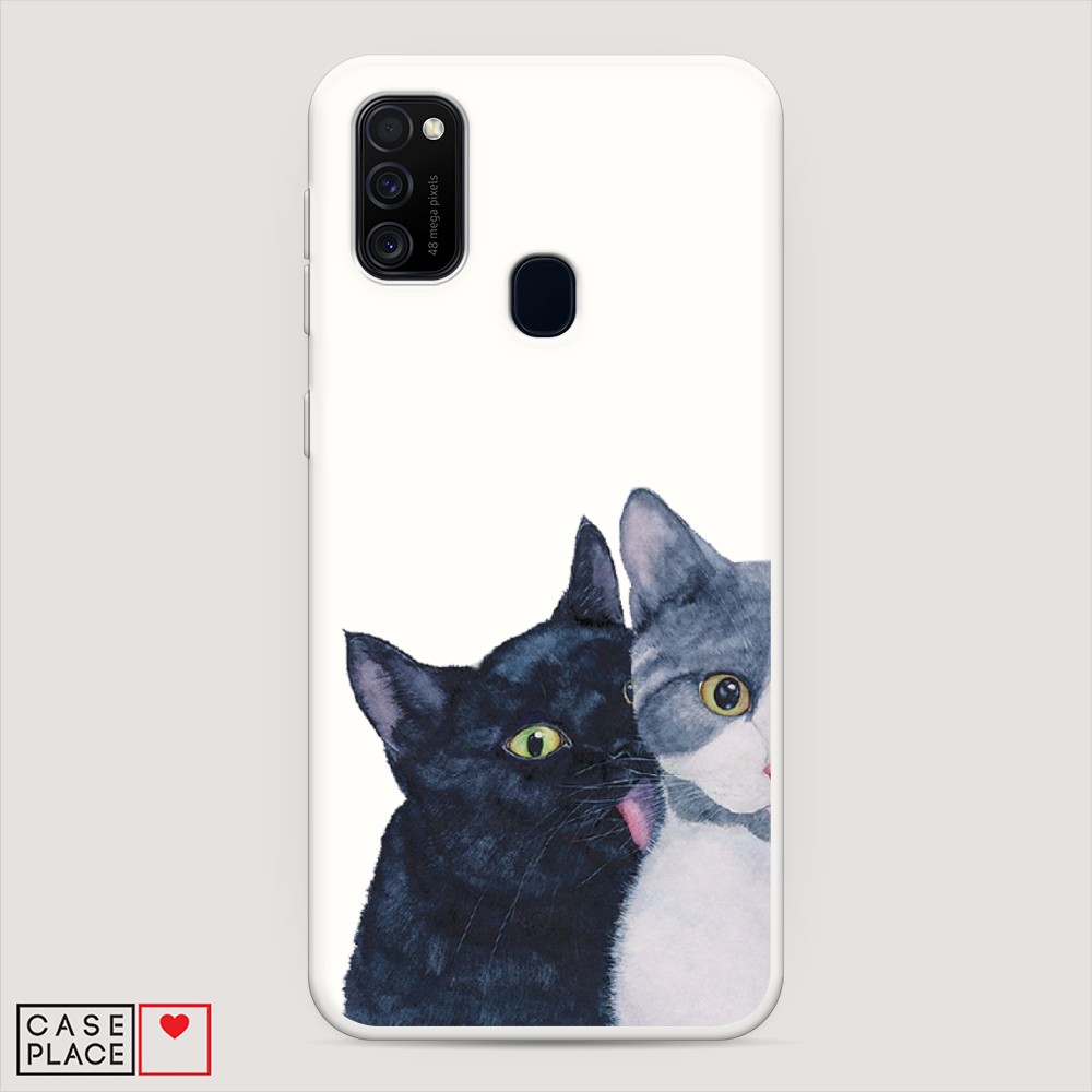 

Чехол Awog на Samsung Galaxy M30s/M21 "Кошачья любовь", Разноцветный, 29857-1