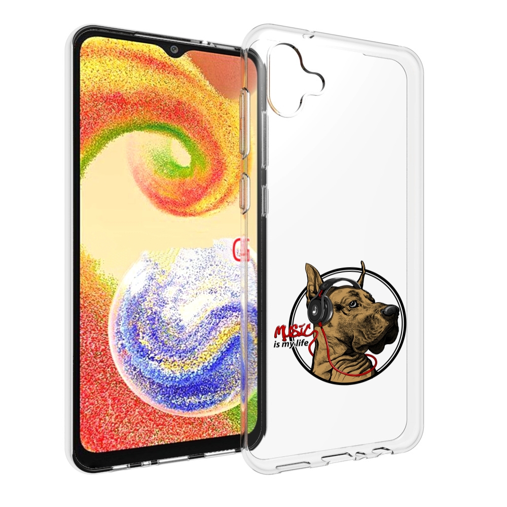 

Чехол MyPads музыкальная собака для Samsung Galaxy A04, Прозрачный, Tocco