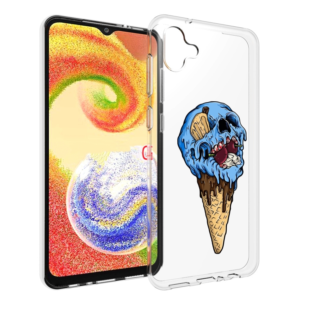 

Чехол MyPads мороженное череп для Samsung Galaxy A04, Прозрачный, Tocco